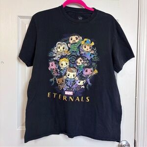 Funko Pop Tees Marvel Eternals Large T-Shirt Black